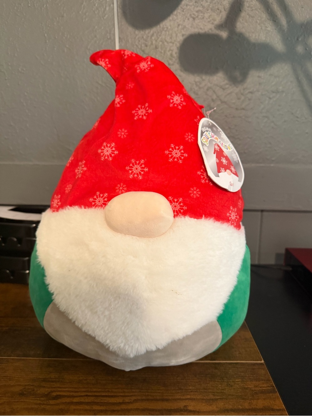 Plush Holiday Gnome Squishmallow - Red Hat, Green Body